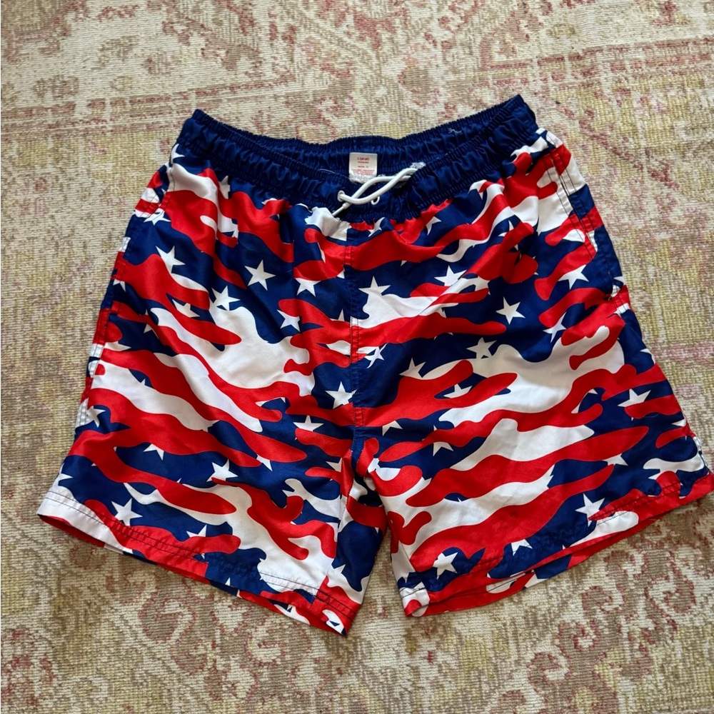 Stars and Stripes Men's Swim Trunks